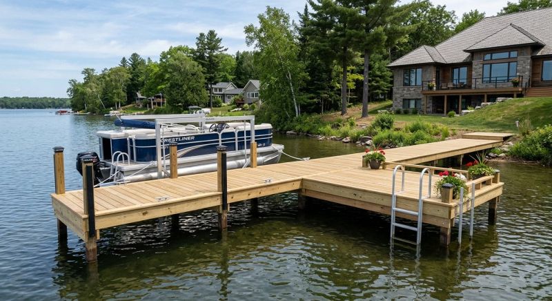 Pond Dock Installation in Kansas City, KS